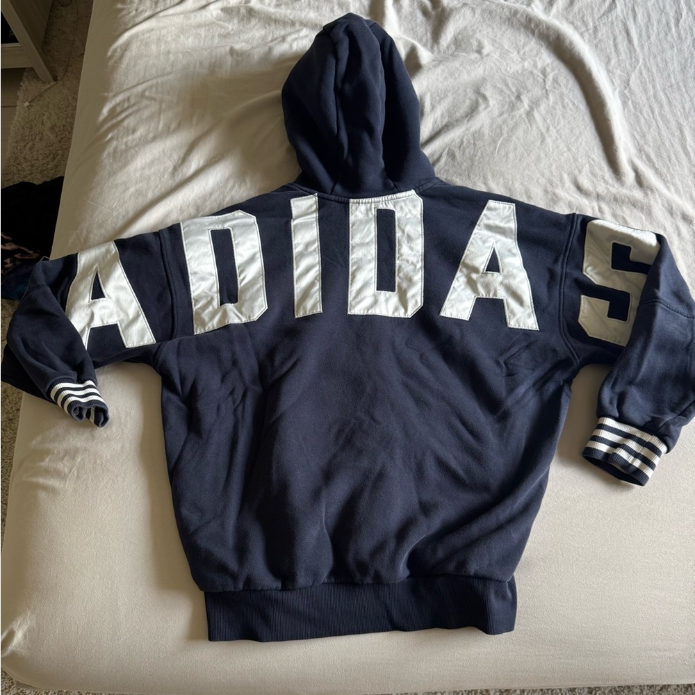 ADIDAS hoodie size medium- navy